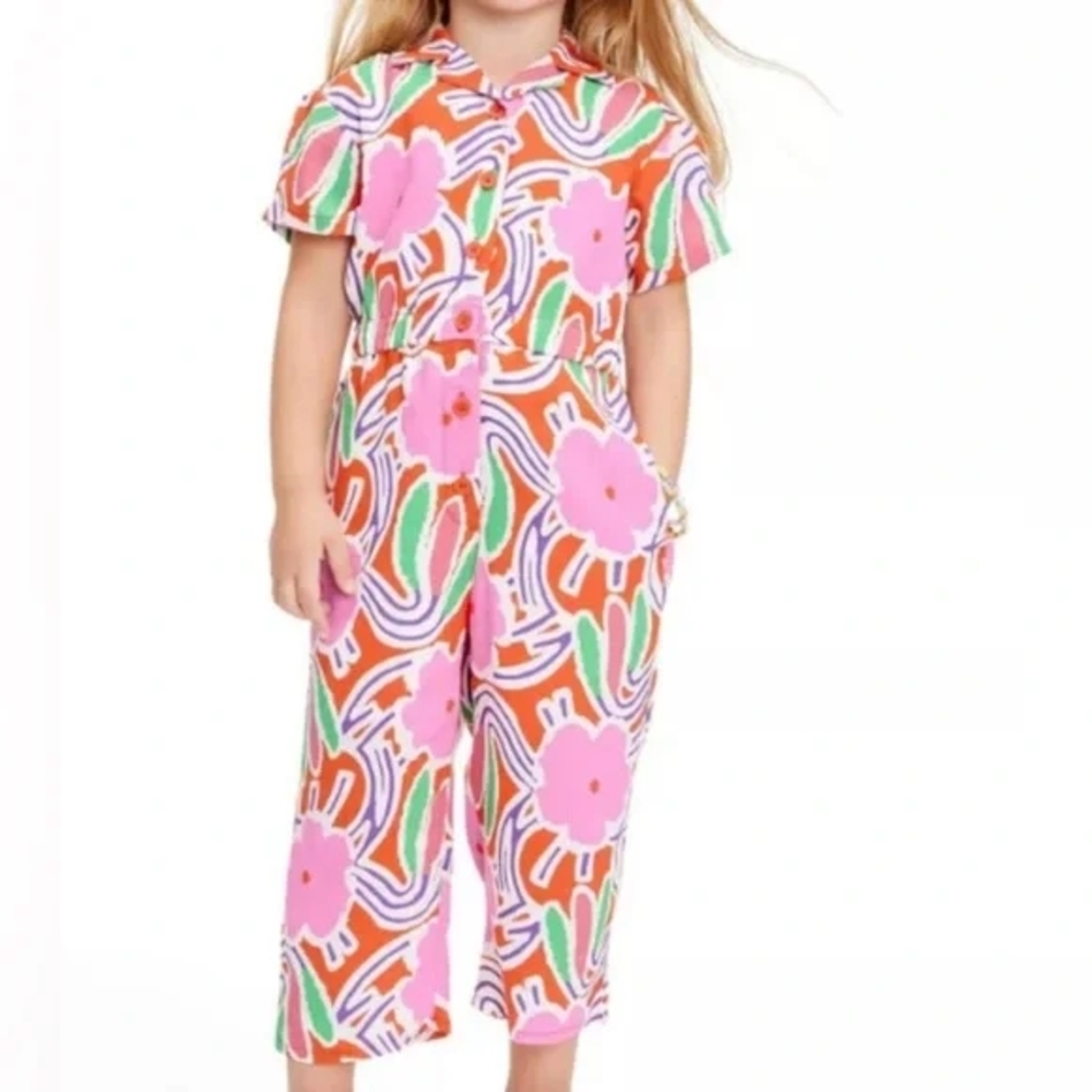 Colorful Floral Jumpsuit for Kids